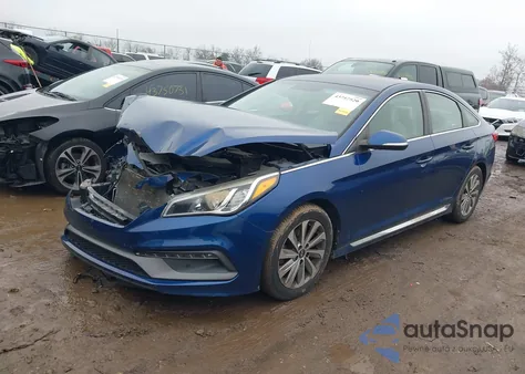 2015 Hyundai Sonata Sport из США, поврежденный, VIN 5NPE34AF4FH073763